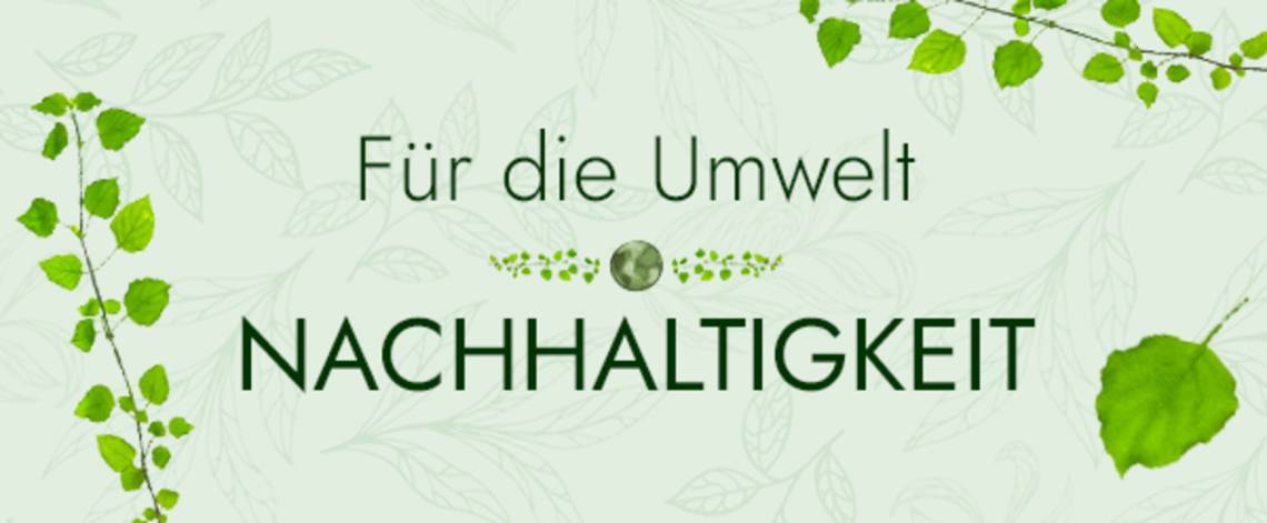 Produktvorschläge - Nachhaltigkeit – Banner