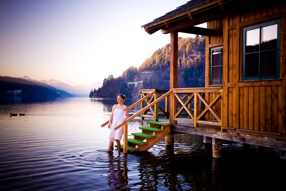 Romantik SPA Hotel Seefischer - Allein mit der Natur in der Seesauna entspannen