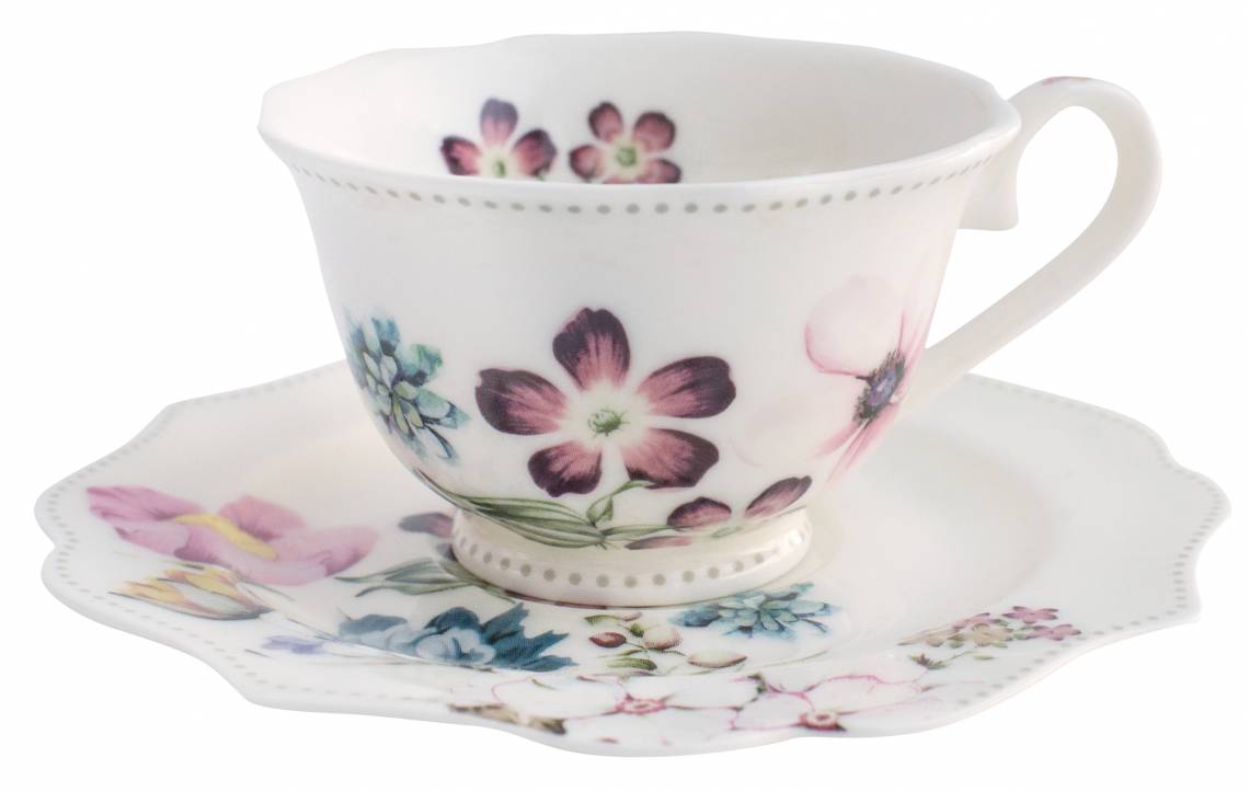 Ambiente Mea Cup and Saucer Jade 220 ml
