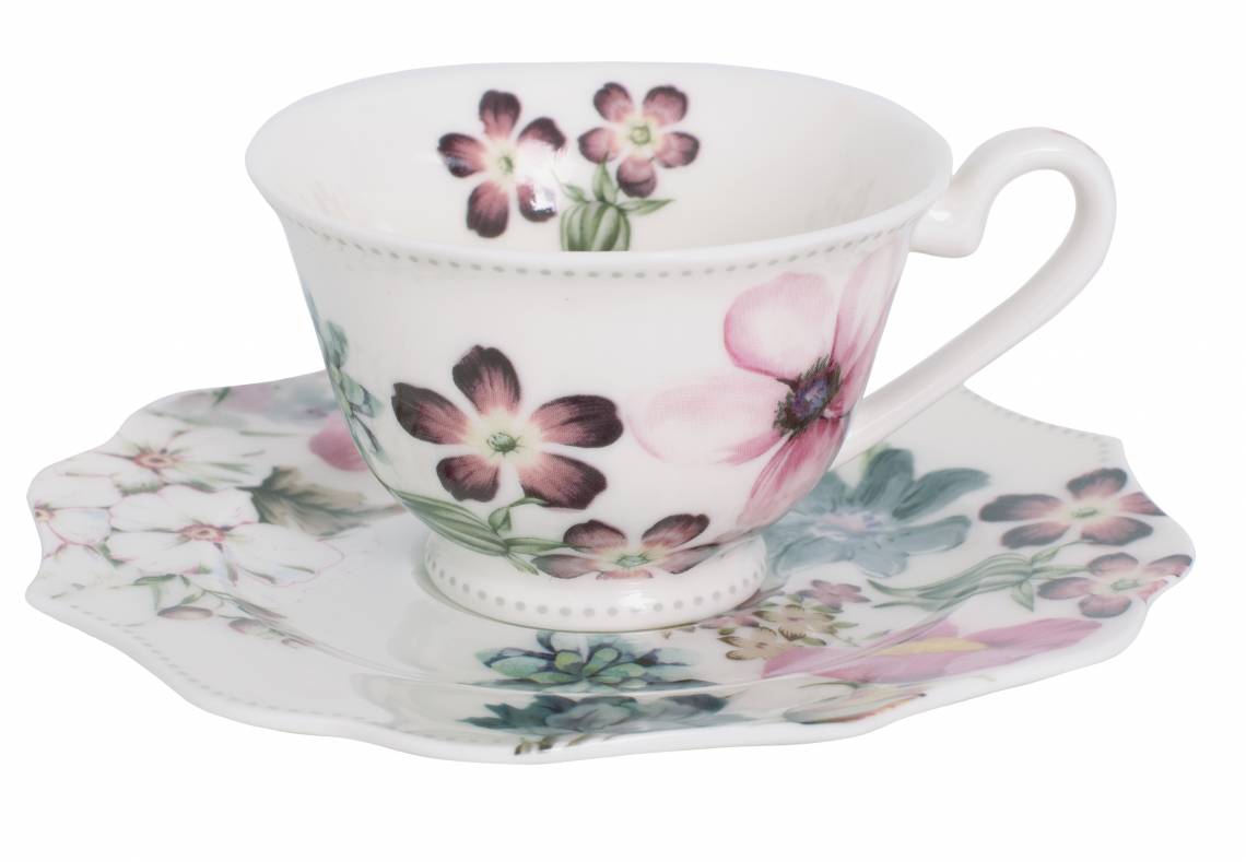 Ambiente Mea Espresso Cup and Saucer Jade 100 ml