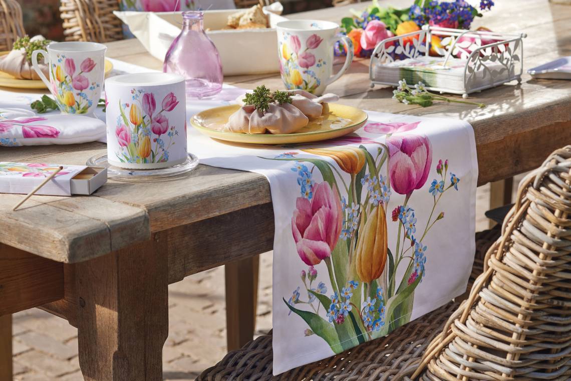 Ambiente - Tulips Bouquet - Blumendekor auf dem Tisch