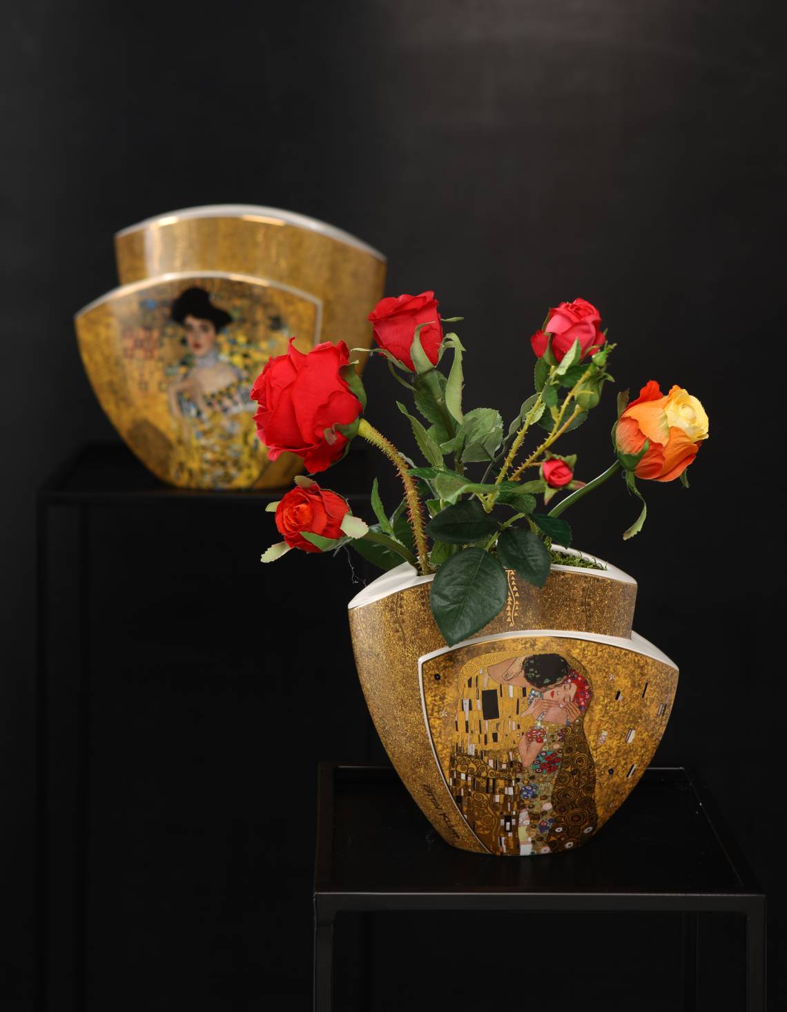 Klimts goldene Phase auf Blütenvasen von Artis Orbis bei Goebel