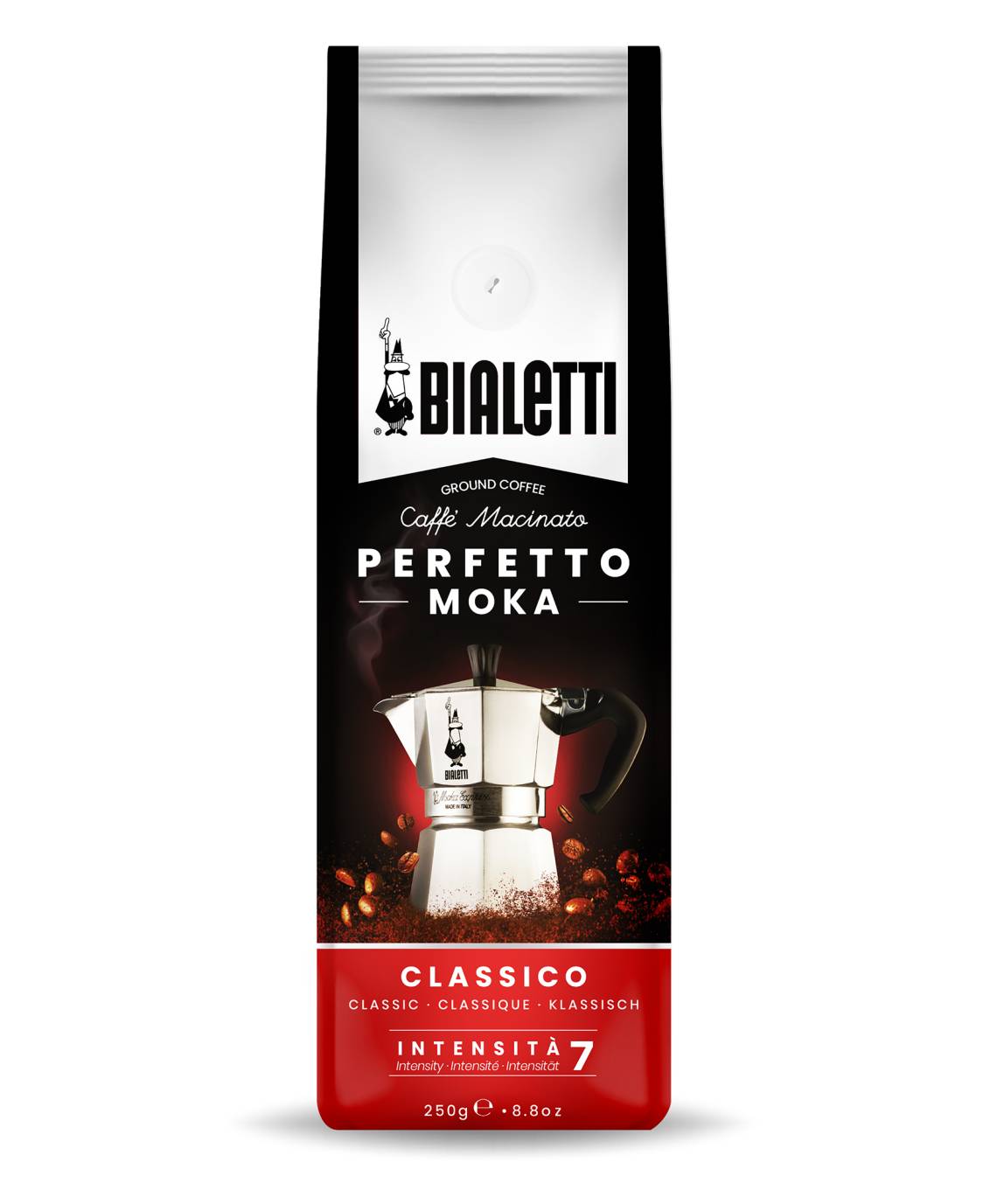 Bialetti - Perfetto Moka Classico Kaffee gemahlen, 250g