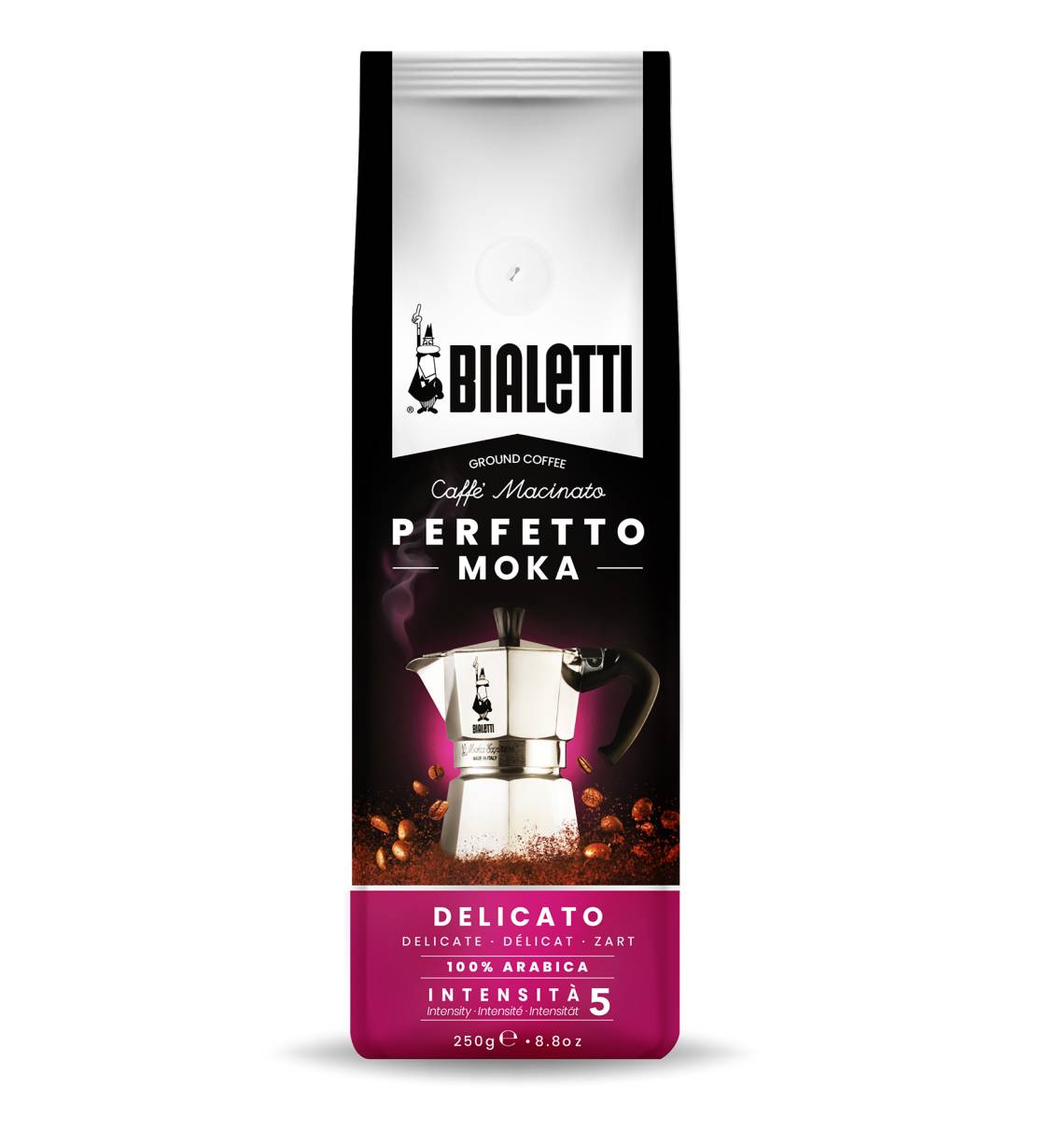 Bialetti - Perfetto Moka Delicato Kaffee gemahlen, 250g