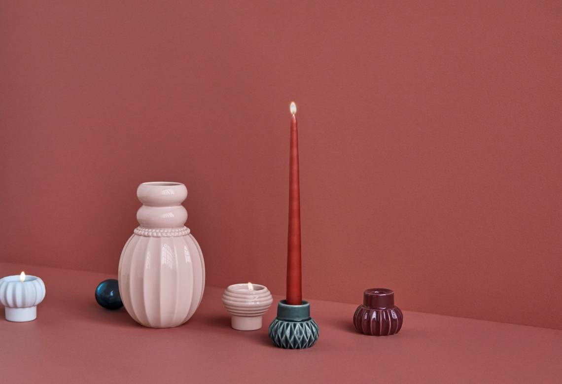 DOTTIR – Multifunktionaler Kerzenständer in Bausteinen und Vase PEARLPUFF