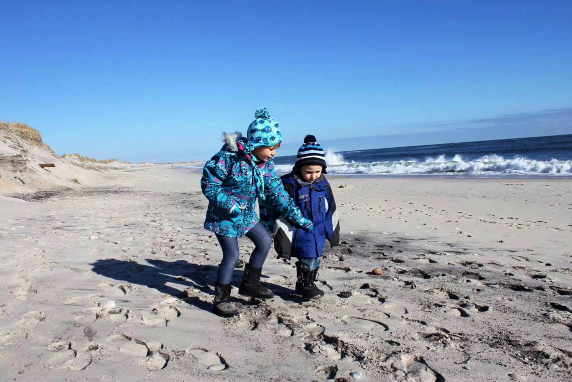 Discover Long Island  - Strandausflug im Winter - Kinder