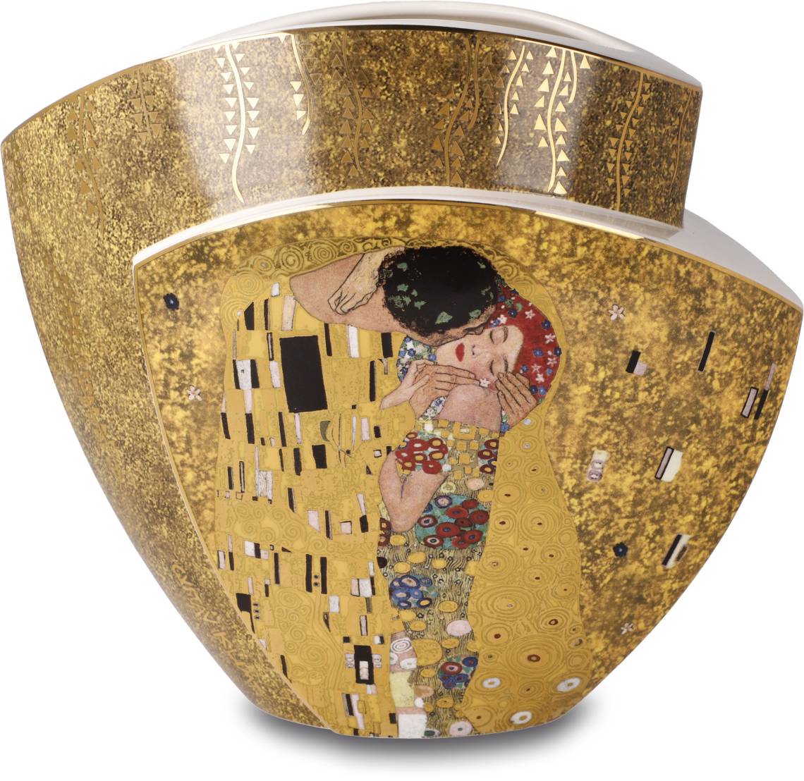 Blütenvase mit Klimts Der Kuss von Artis Orbis bei Goebel