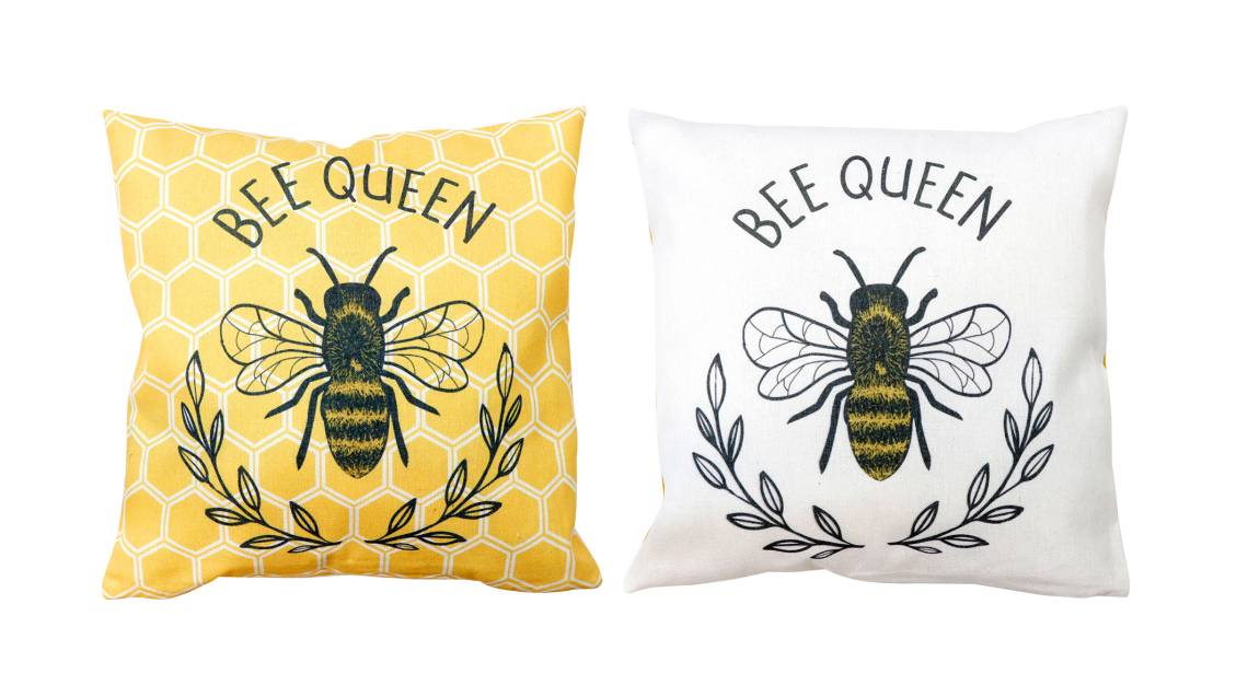 Hoff Interieur - 2er Set Kissenhüllen BEE QUEEN 