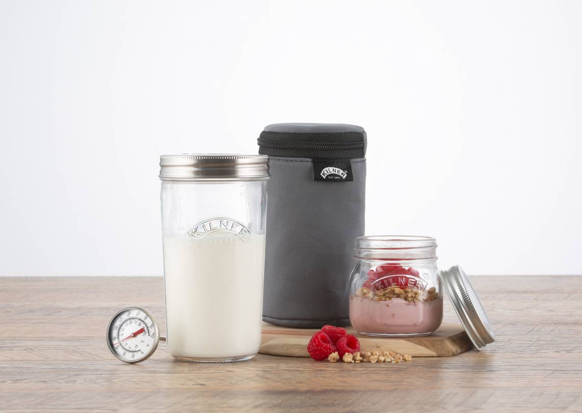 Kilner Joghurt Set mit selbstgemachtem Joghurt