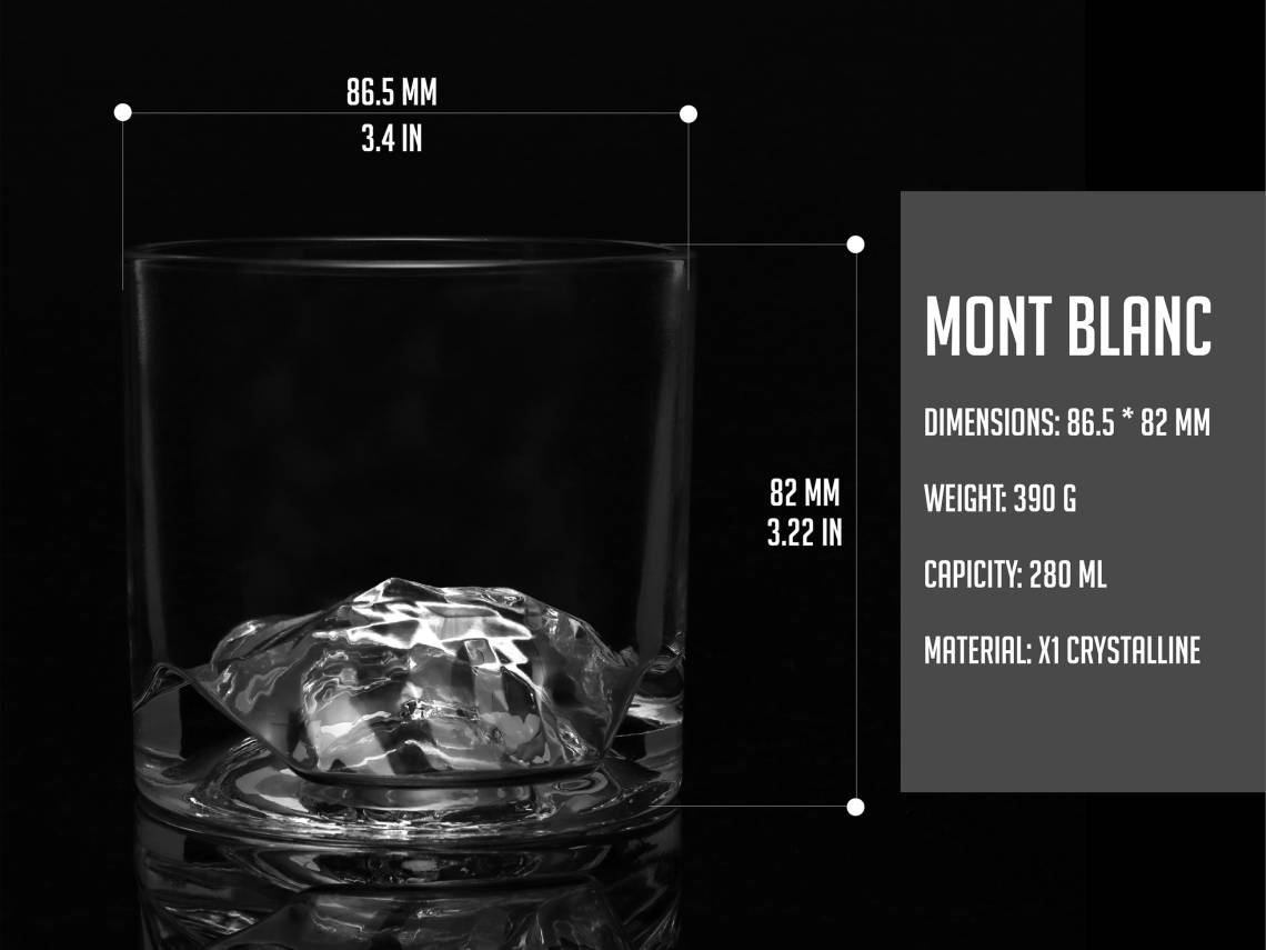 LIITON Whiskyglas Mt. Blanc