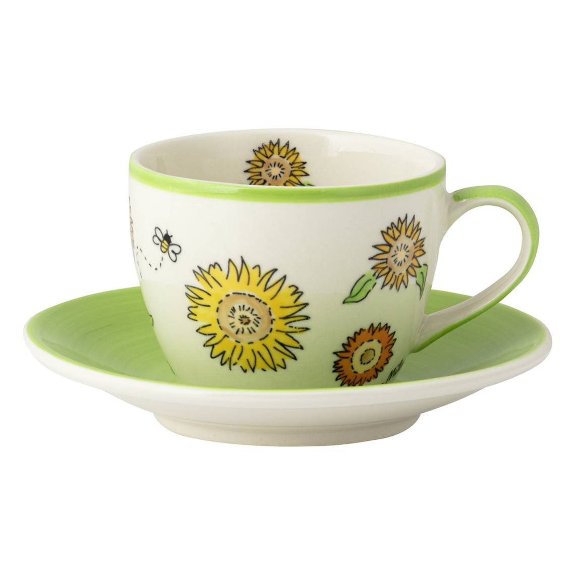Mila Design Sunny Sunflowers Cappuccino Tasse 86275