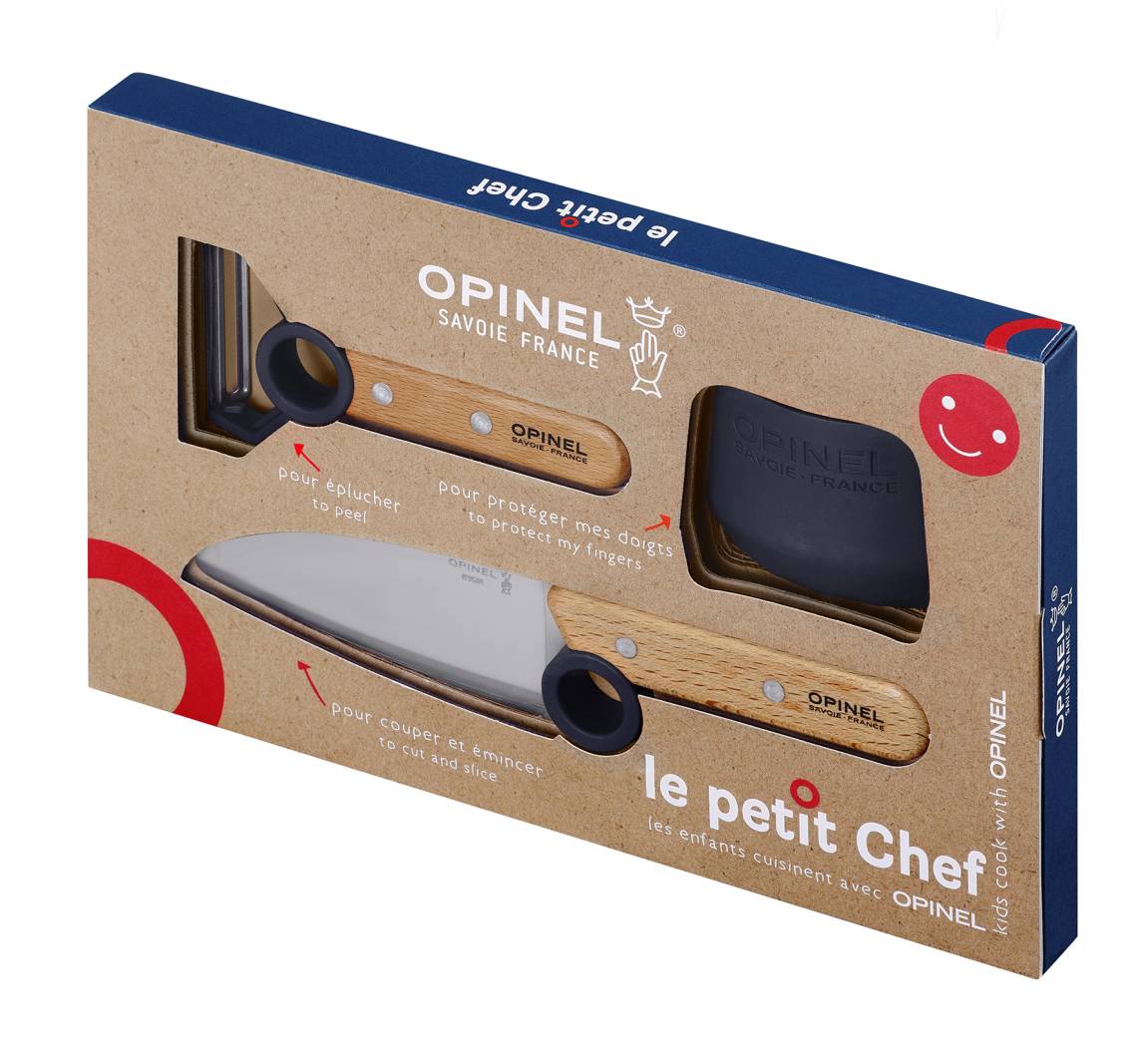 Opinel - Le Petit Chef Küchenwerkzeuge, 3er Set, blau