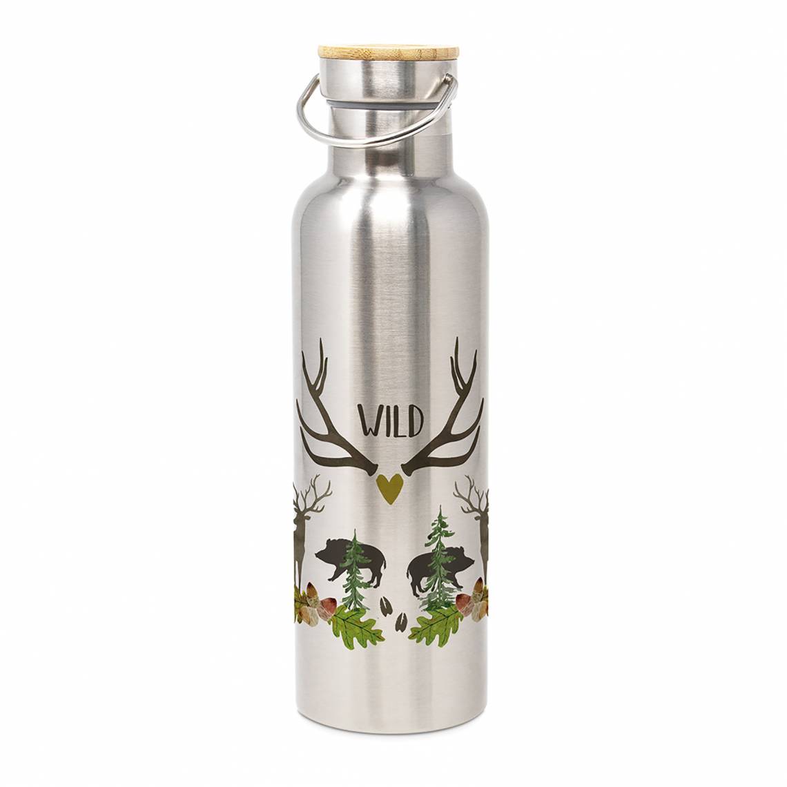 604525 Wild Stainless Steel Flasche/Bottle 0,75l