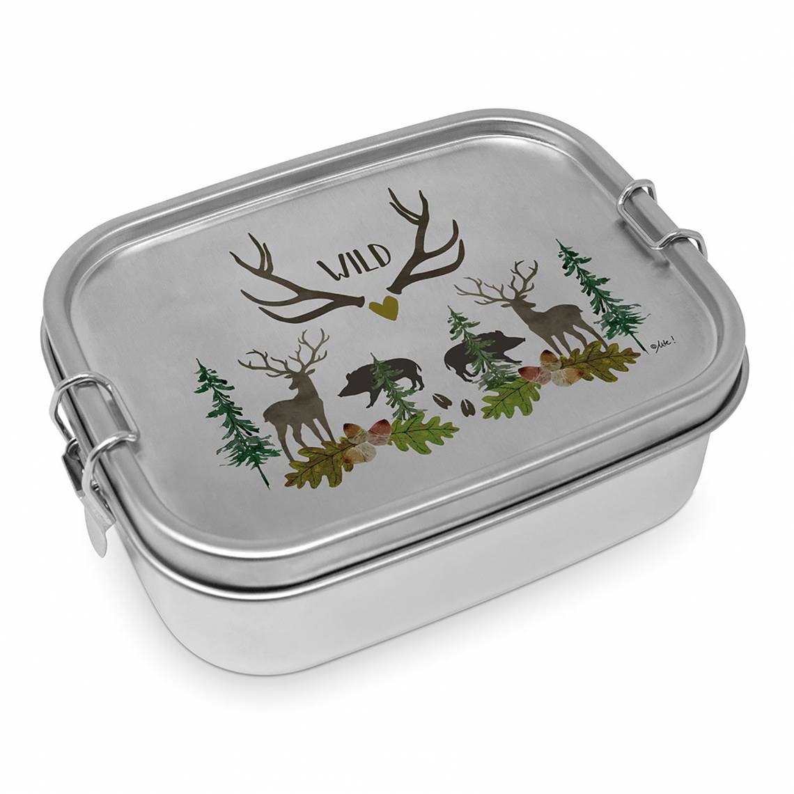 604527 Wild Stainless Steel Lunchbox, leakproof 0,9l