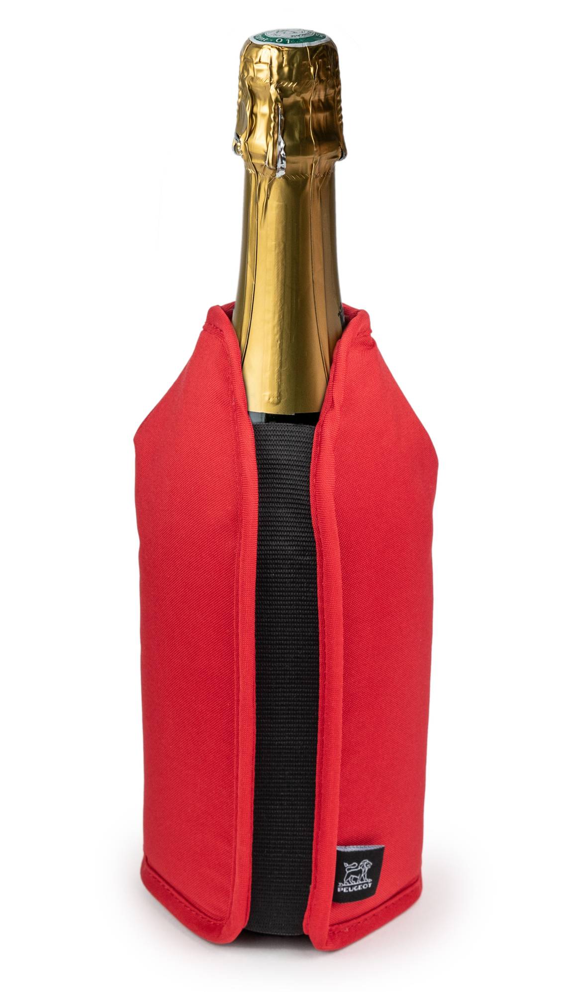 Peugeot - FRIZZ Kühlmanschette rot, passend für Champagner-Flaschen