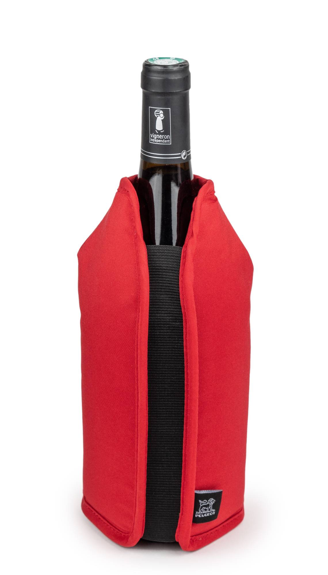 Peugeot - FRIZZ Kühlmanschette rot, passend für Weinflaschen