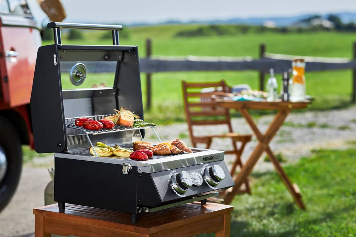 Rösle - Grillen leicht gemacht mit dem tragbaren Gasgrill VIDERO G2-P