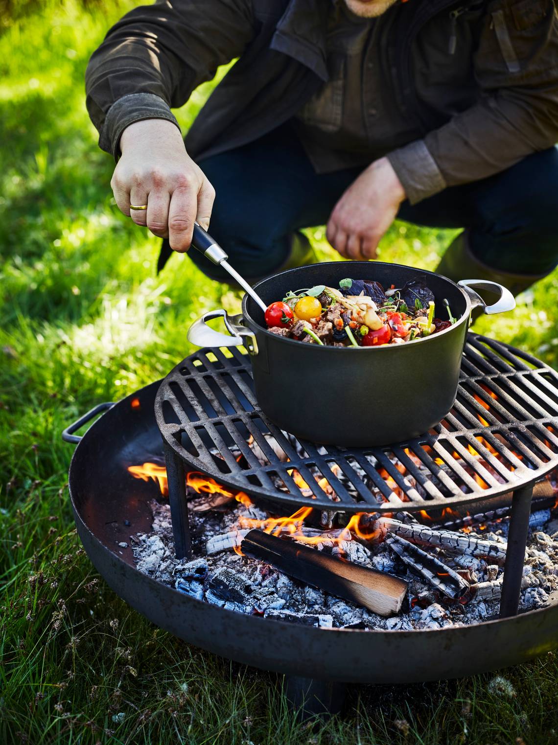 Scanpan - Pro IQ - Kochtopf mit Deckel - Feuerstelle