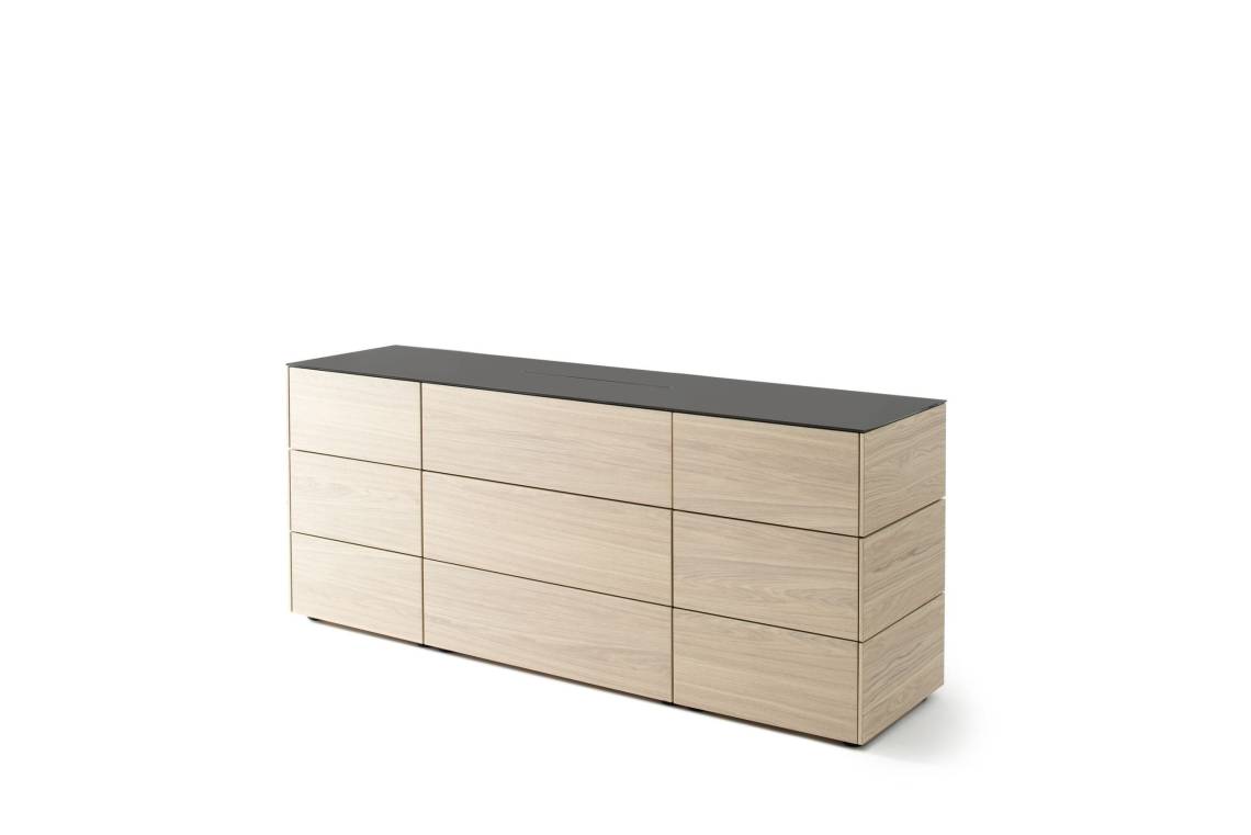 Sudbrock CUBO 160 Raumteiler-Sideboard mit Wohnkamin