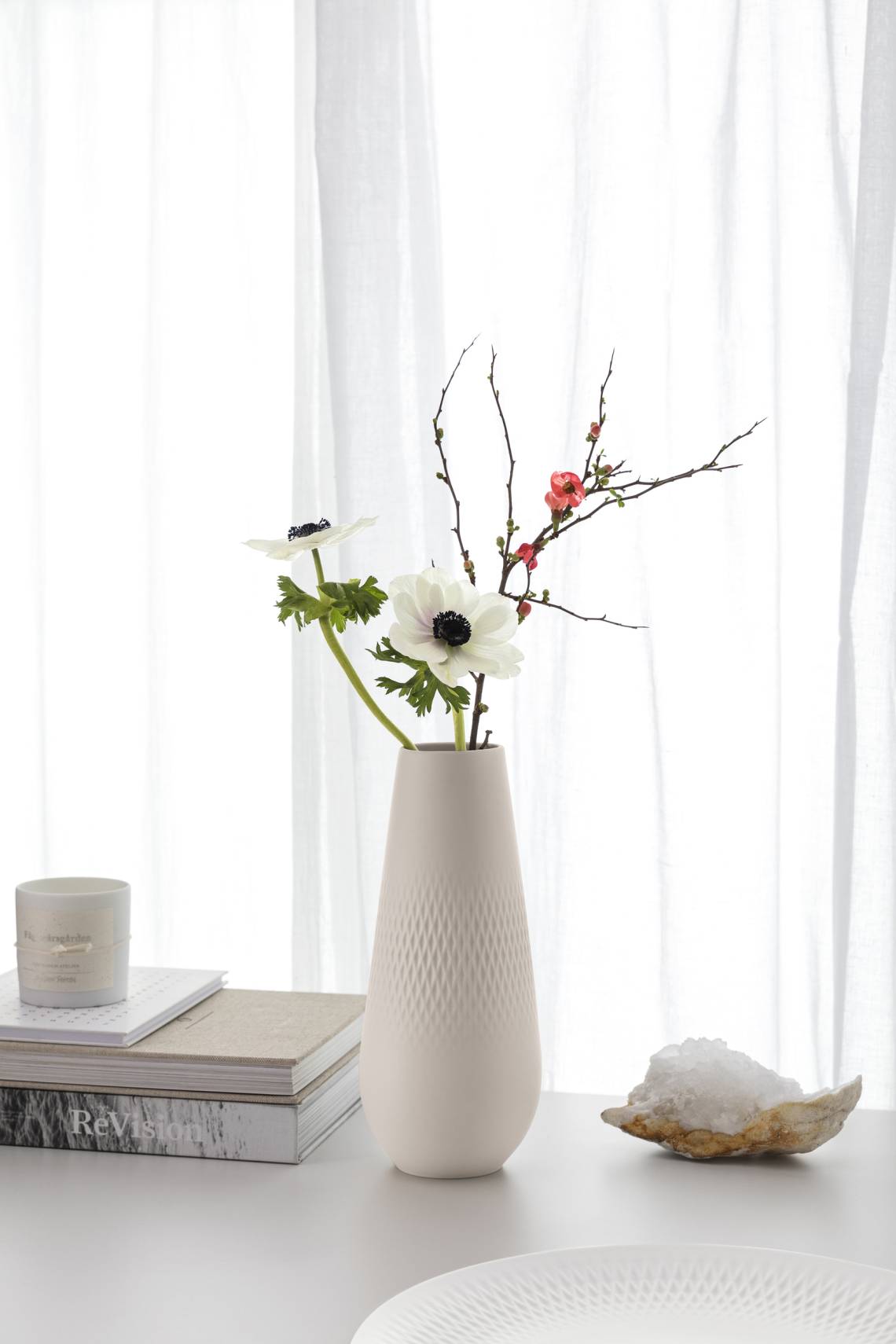 Villeroy & Boch - Sanfte Farben für den Sommer: Vase Manufacture Collier Carré, beige