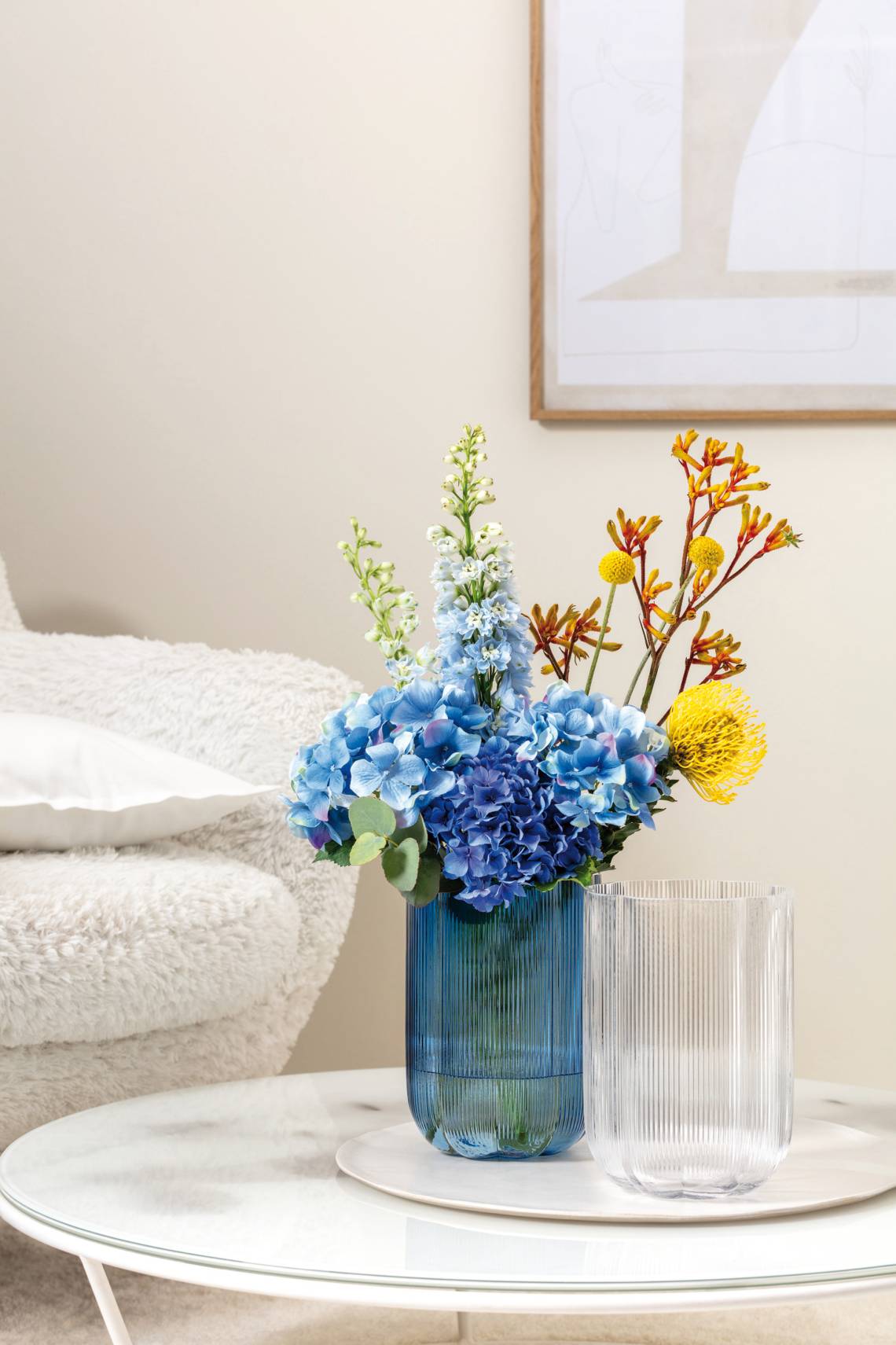 Villeroy & Boch - Von Blumen inspiriert: Vasen Fleur in Blau und Klar
