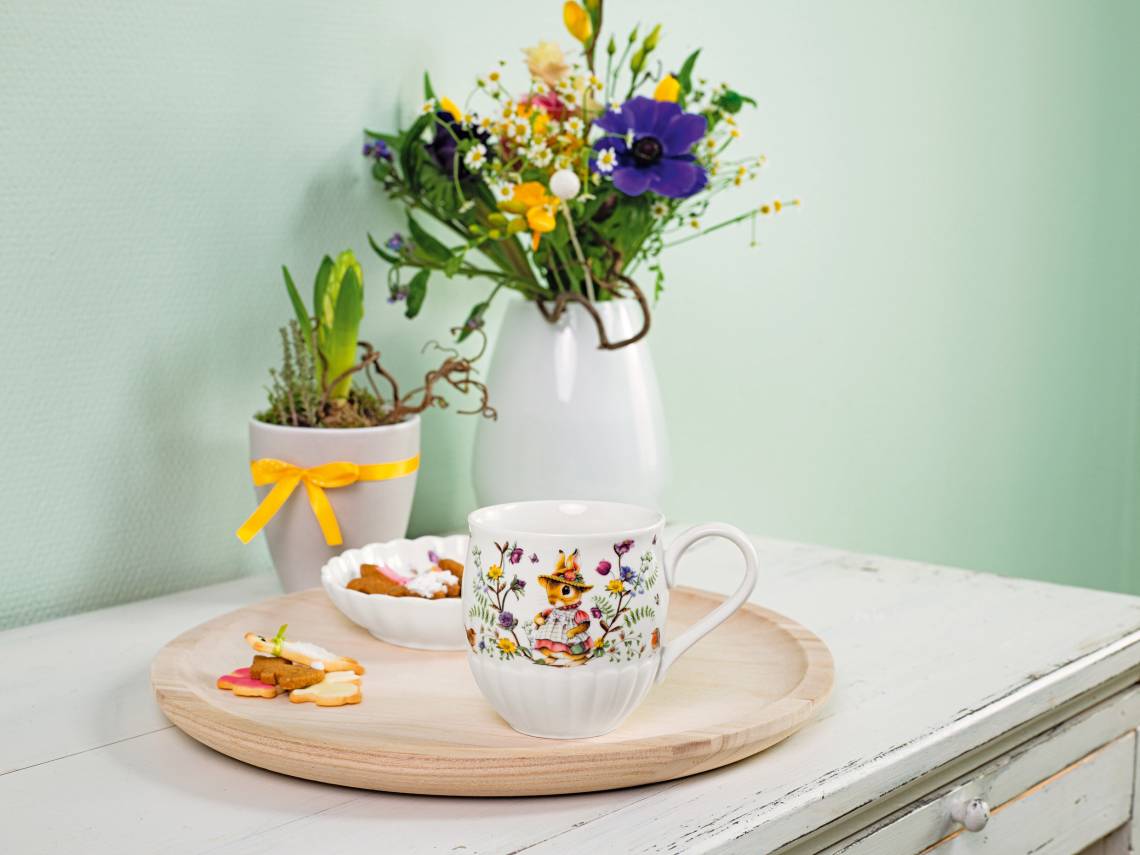 Villeroy & Boch - Spring Fanatsy Becher mit Osterhasenmotiv