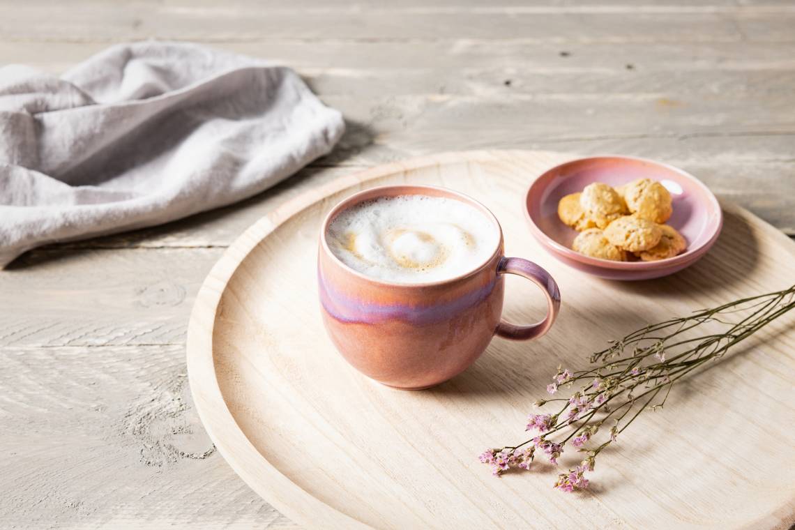 Villeroy & Boch - Perlemor Coral - Kaffee und Kekse stilvoll serviert