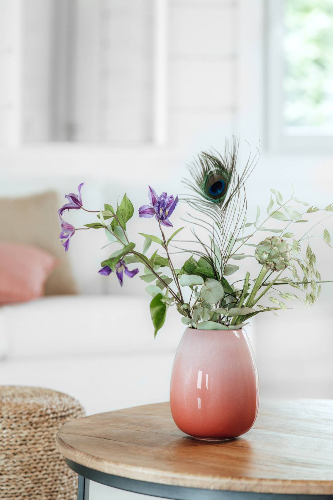 Villeroy & Boch - Perlemor Home Vase mit Strauß