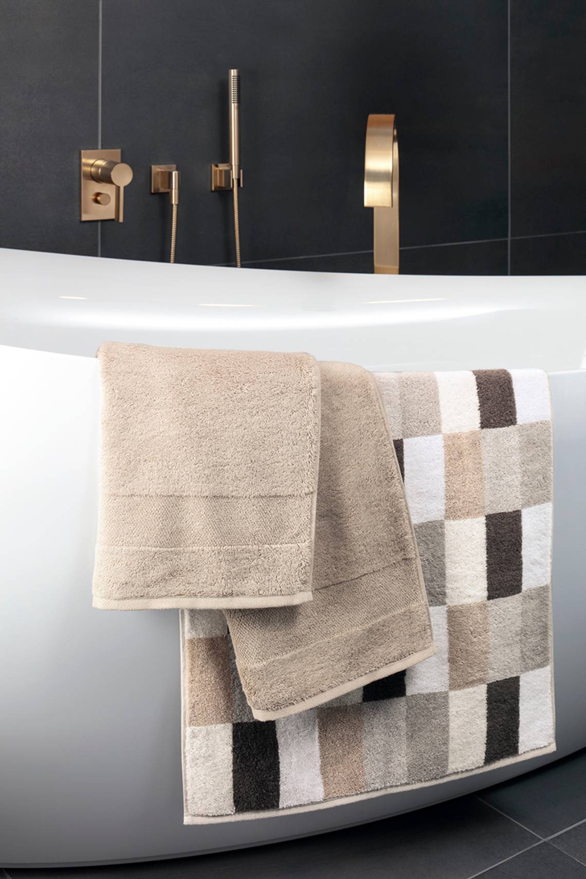 Villeroy & Boch - Badtextilien - Kombination - beige-braun - Wanne