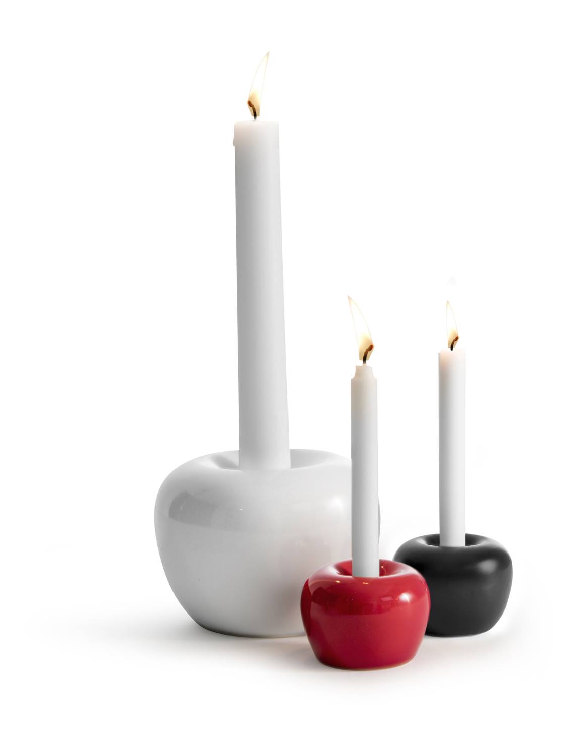 Born in Sweden - Apfel-Kerzenhalter in drei Farben