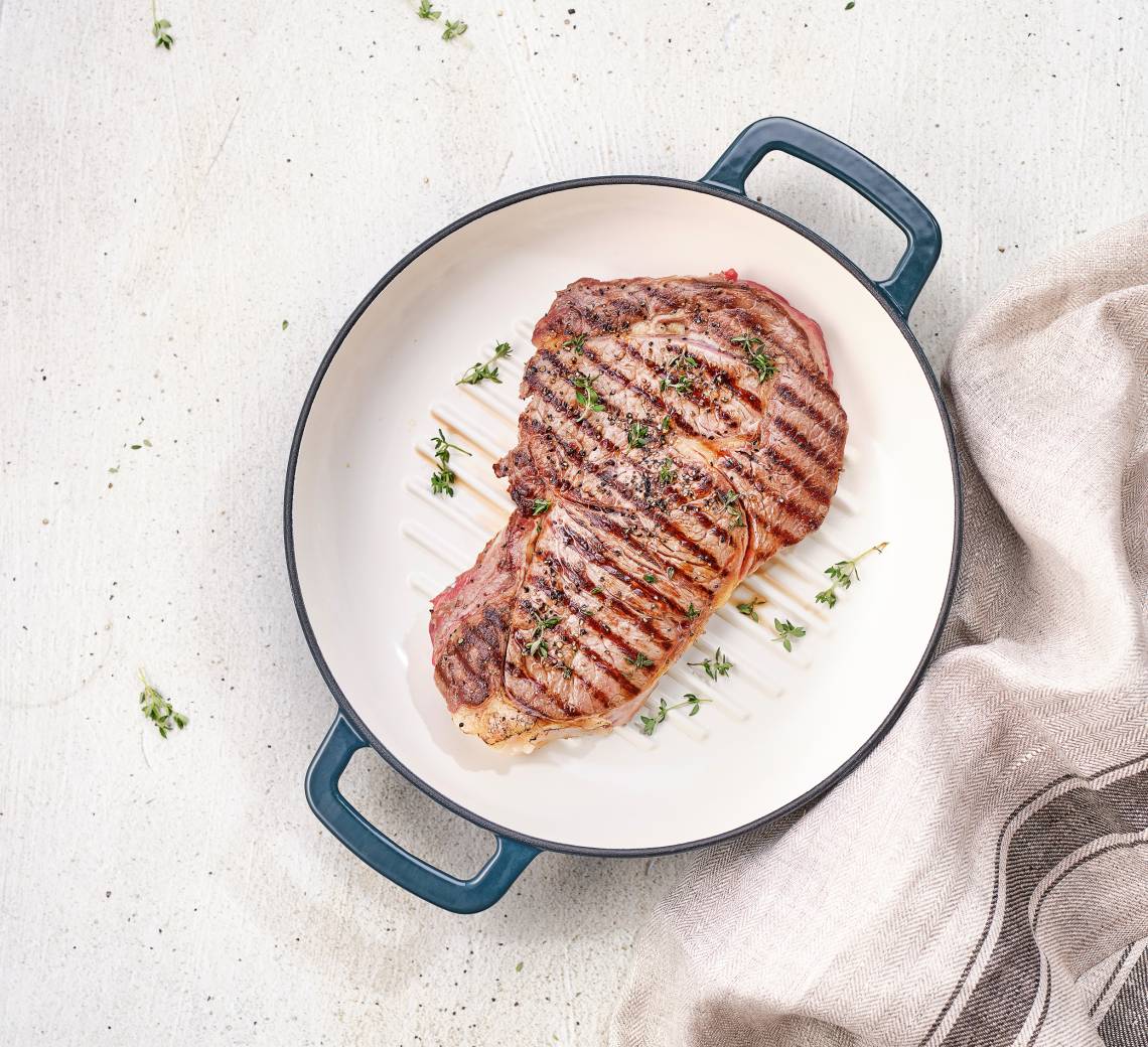 Cosy & Trendy - Zaubert Fleisch mit Grillstreifen: FONTESTIC Grillpfanne