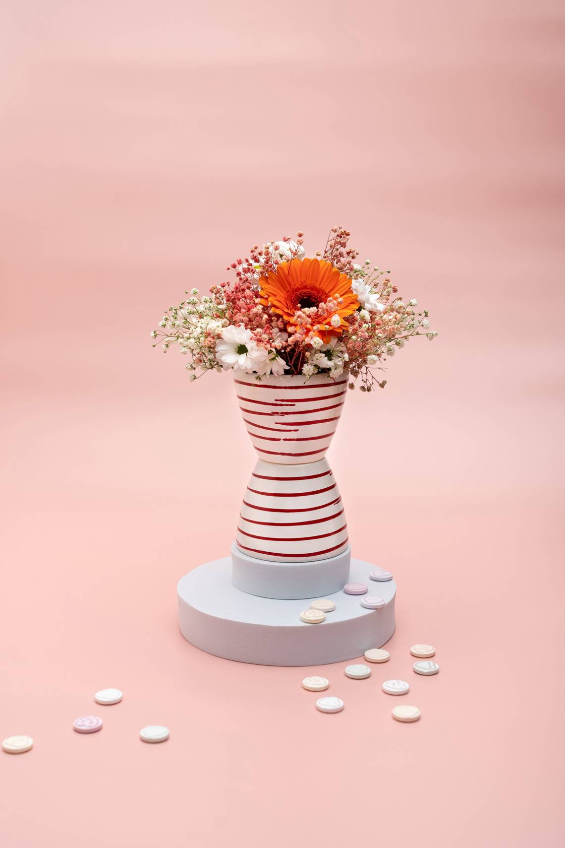 Gmundner Keramik - Tolle Geschenkidee - Vase & Zuckerdose Rotgeflammt