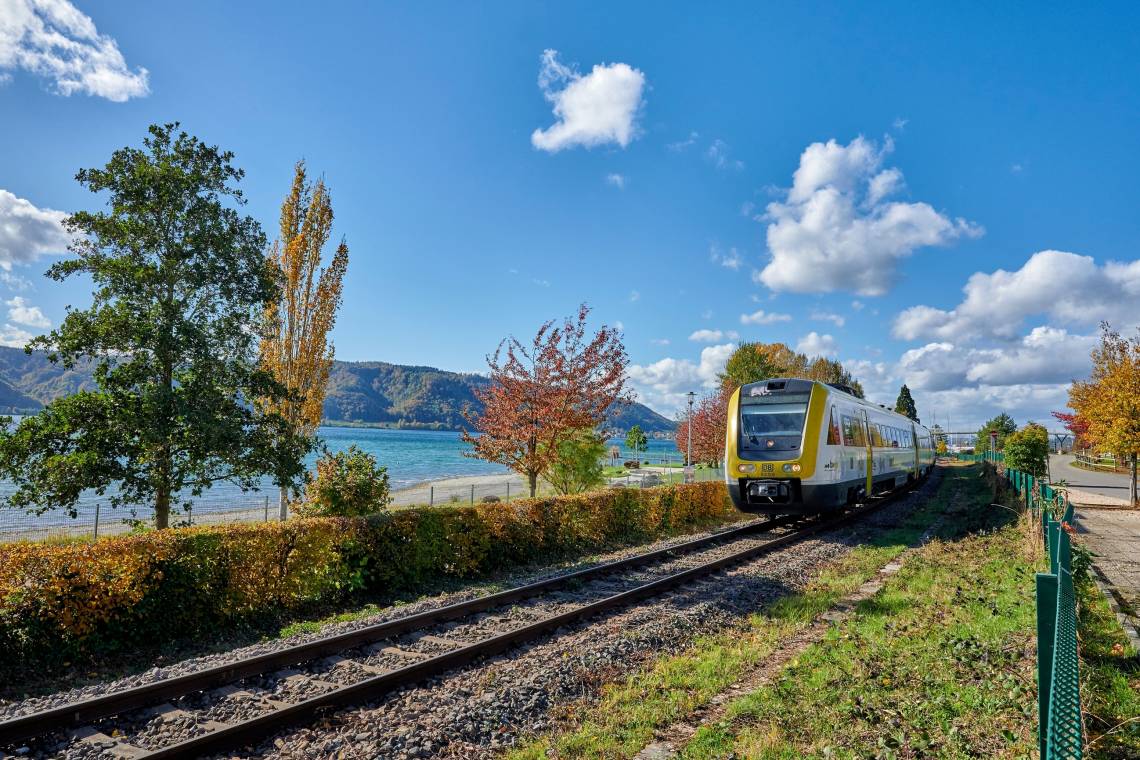 Bahn- und Busnetz am Bodensee