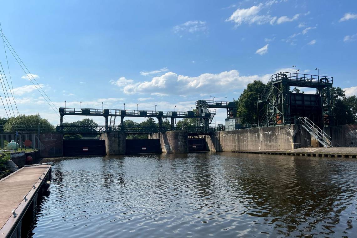 Die beeindruckende Ritterhuder Schleuse