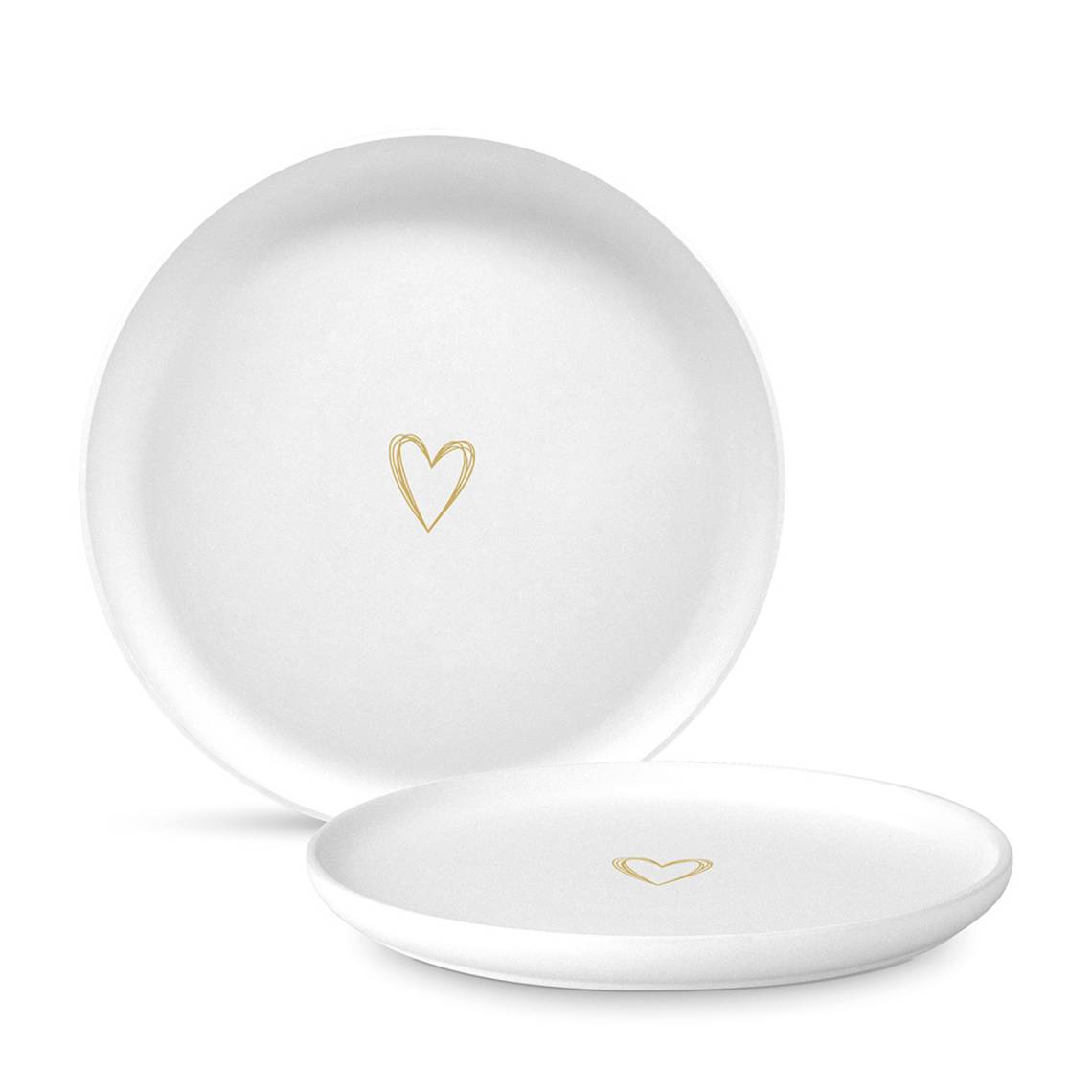 PPD - Pure Heart gold Matte Teller, 27 cm