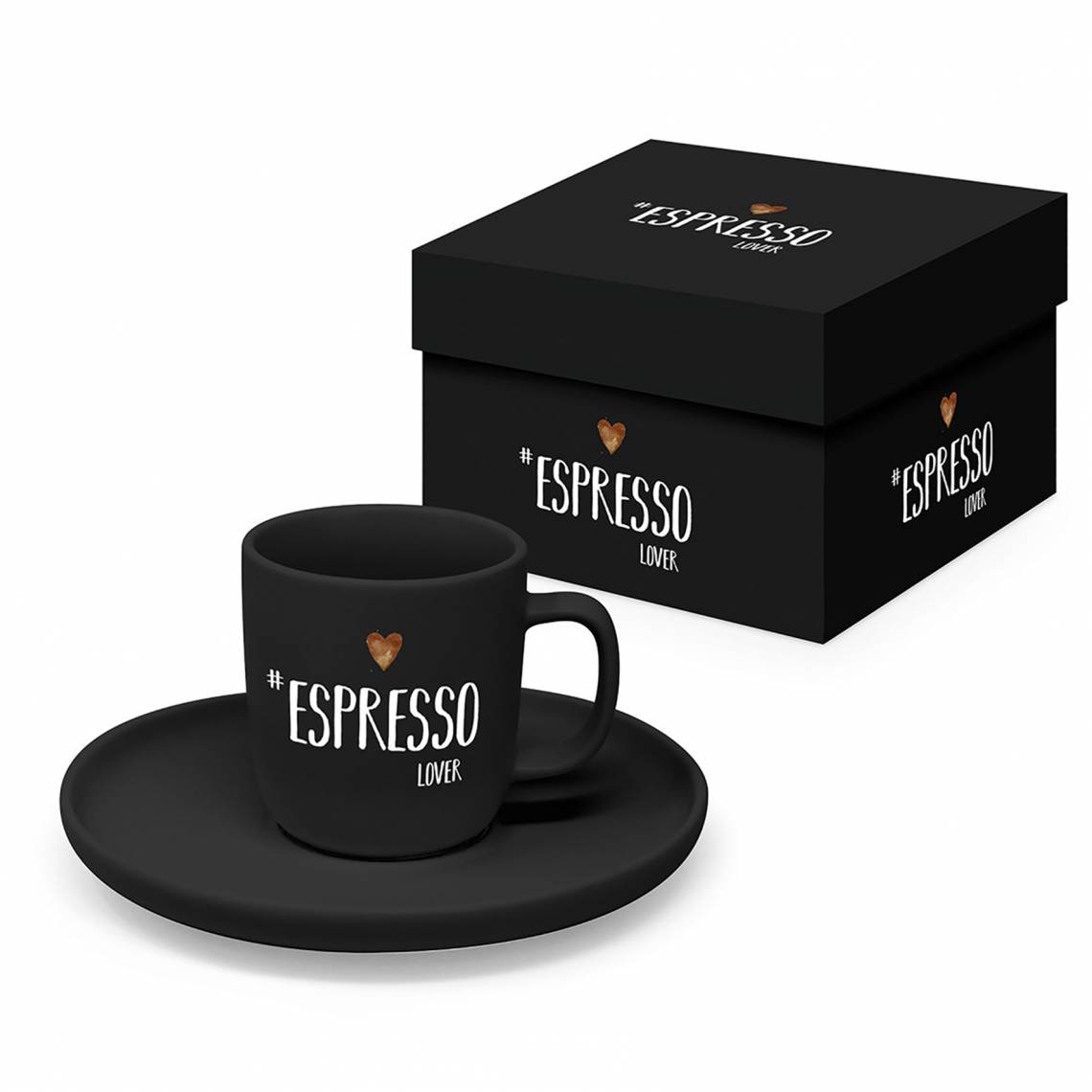 PPD - Pure Espresso Tasse 0,1l matt - Espresso Lover schwarz