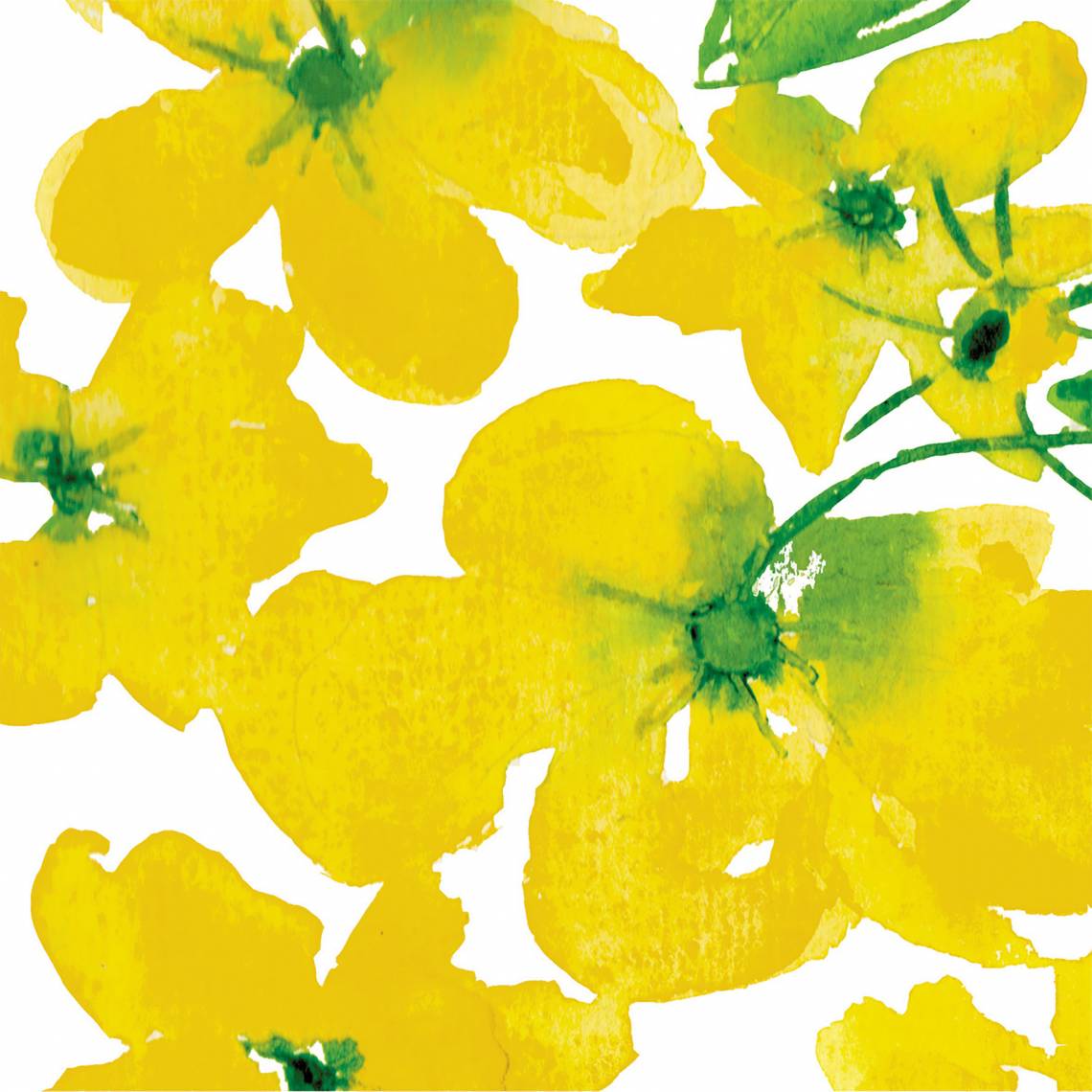 Paperproducts Design Lunchserviette Flowers Yellow – 1333160