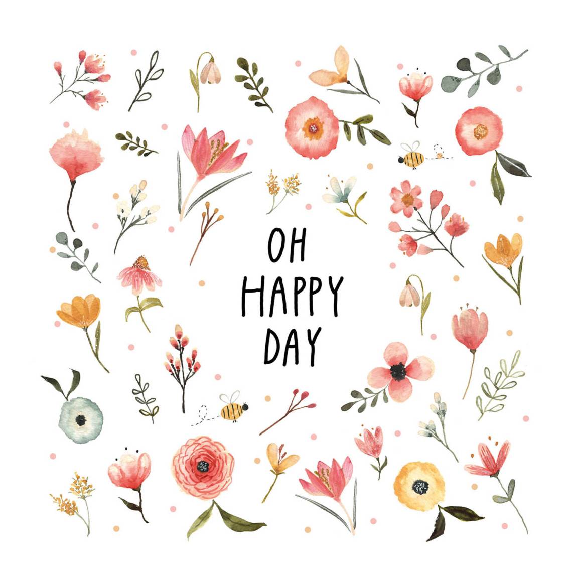 ppd - Oh Happy Day Servietten, 32 x 32 cm