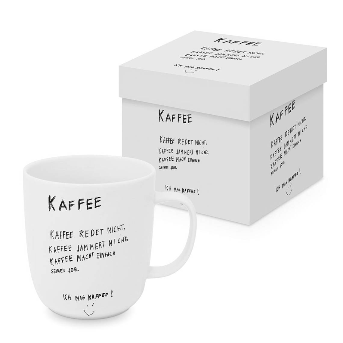 ppd - Formart - Kaffee redet nicht Matte Mug in Geschenkbox 