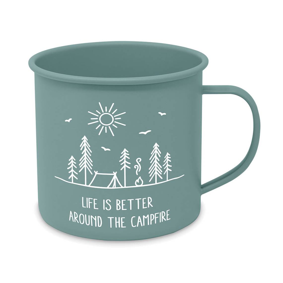 ppd - Pure Campfire Happy Mug aus Metall