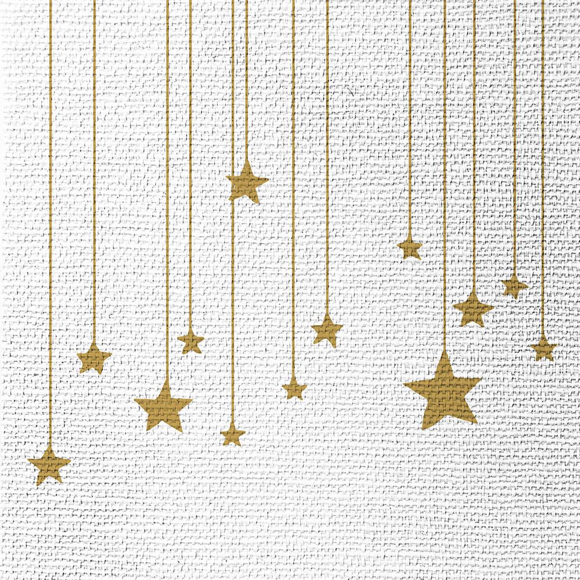 PPD Stars on Canvas white Lunchserviette 333003176