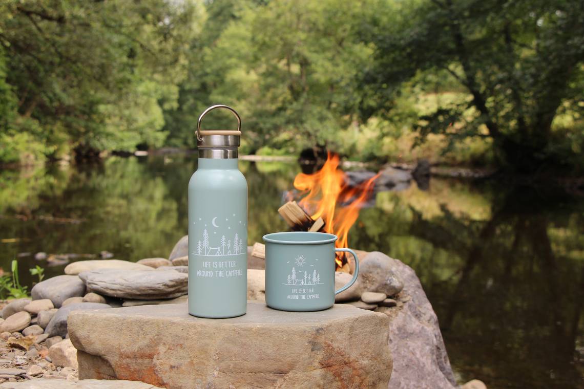 ppd - Pure Campfire Isolierflasche & Metal Mug