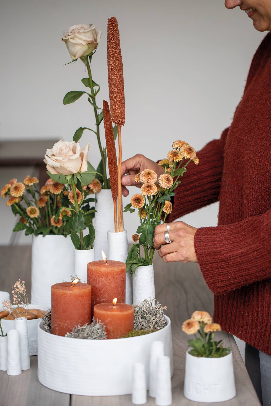 räder - Raumpoesie - Vasen - Dekoration mit Blumen