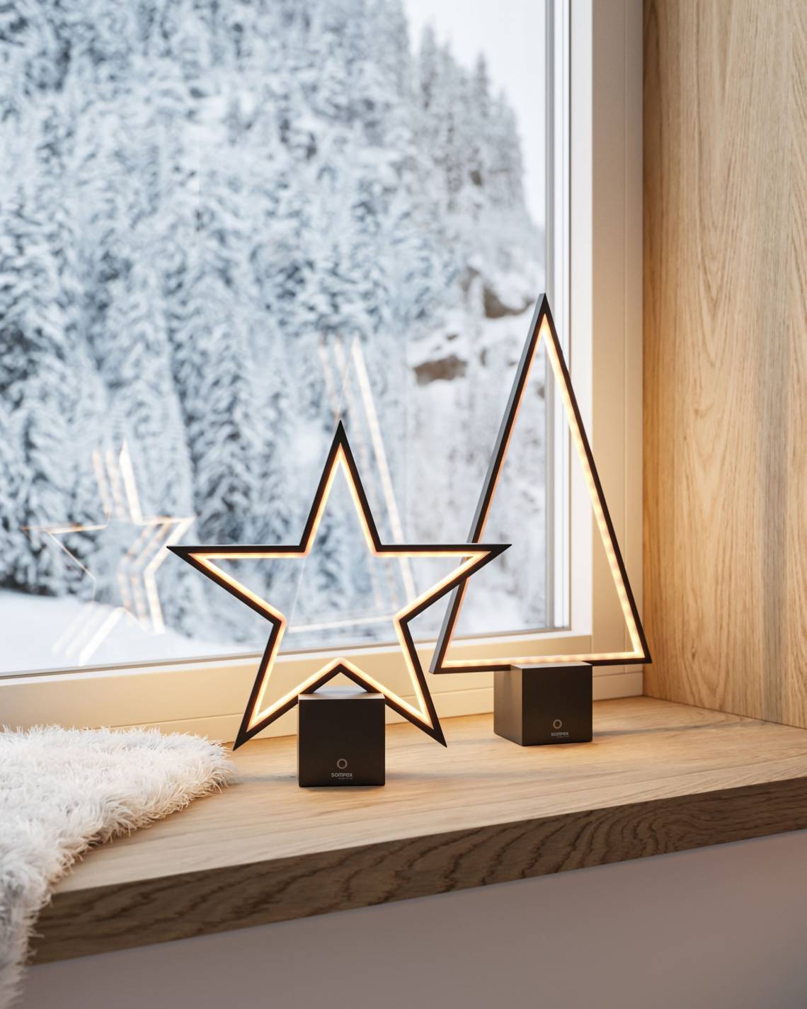 Sompex Akku-Tischleuchte Lucy 2.0 & Pine 2.0 Schwarz 