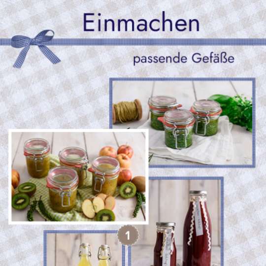 Produktvorschläge - Einmachen, passende Gefäße