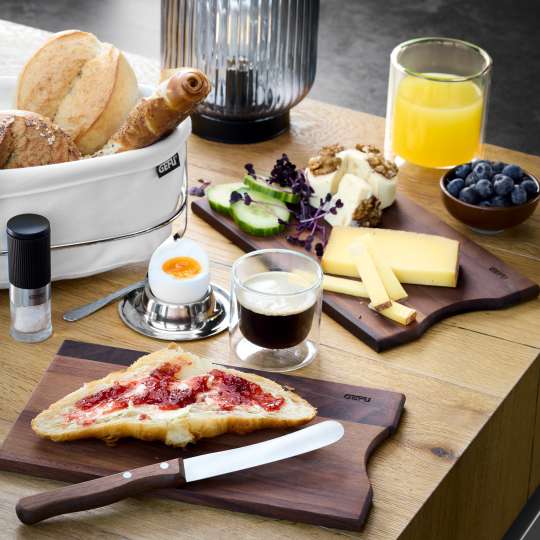 GEFU Frühstücksbrettchen ENNO, 2 Stück, Walnussholz