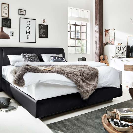 Interliving - Boxspringbett Serie 1401 schwarz - Schlafzimmer