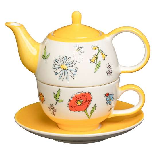 Mila Design 99249 Lovely Flowers - Tea for one