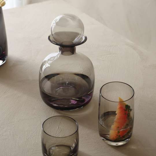 ASA - Sarabi Glaskollektion grau - Karaffe mit Glasdeckel