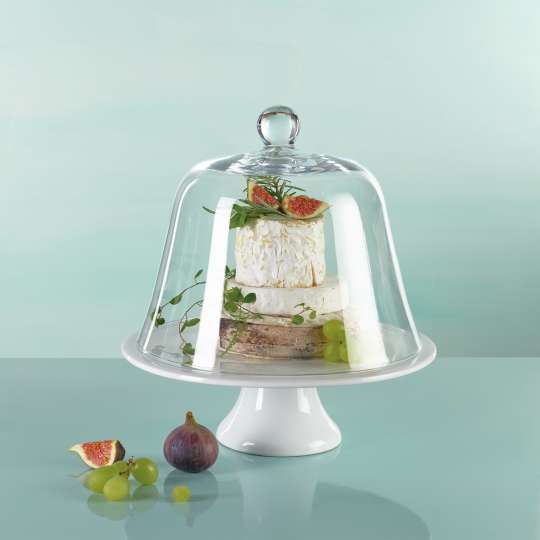 ASA Selection - Kunstvoll servieren mit Glasglocke & Tortenplatte Grande